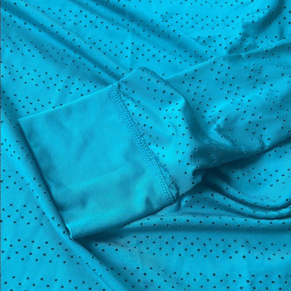 ZYIA Active Turquoise Perforated Top - Picture 4 of 4